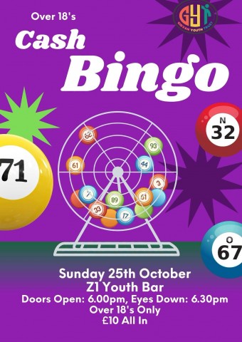 Cash Bingo at Z1 Youth Bar, Girvan
